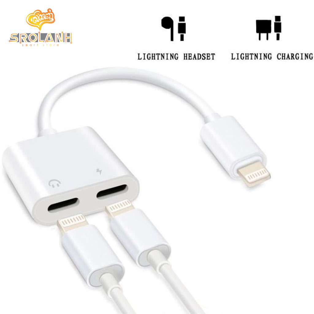 XO Lightning To Dual Lightning audio Cable NBR172A SROLANH